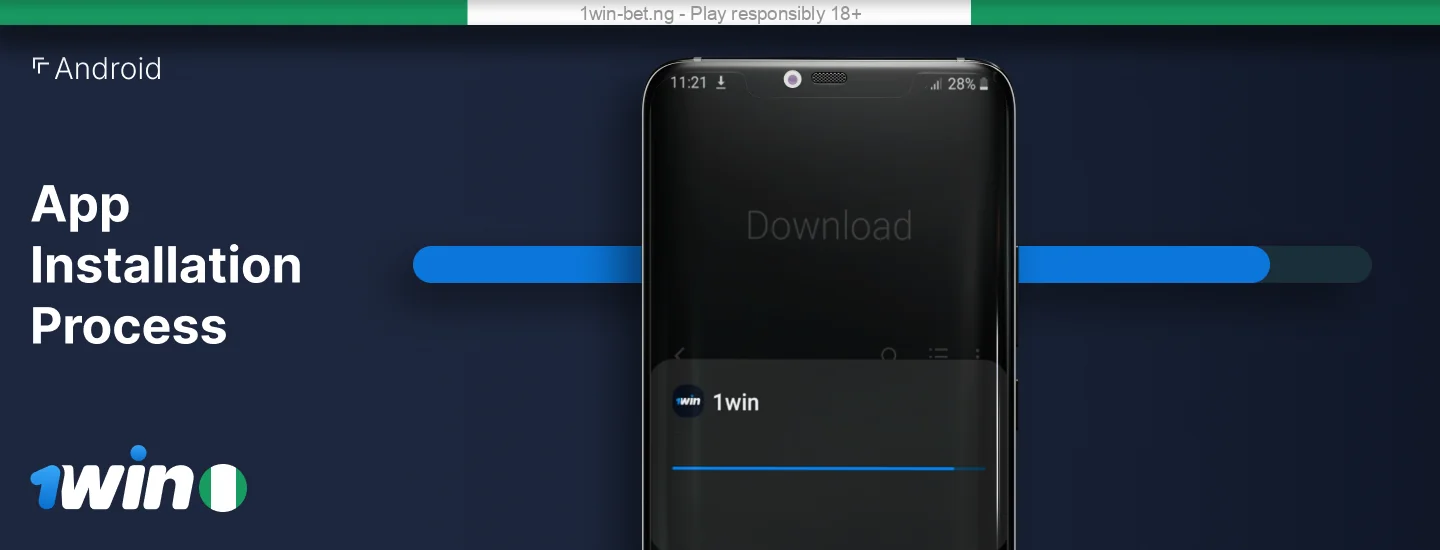 Install 1win Nigeria app on Android