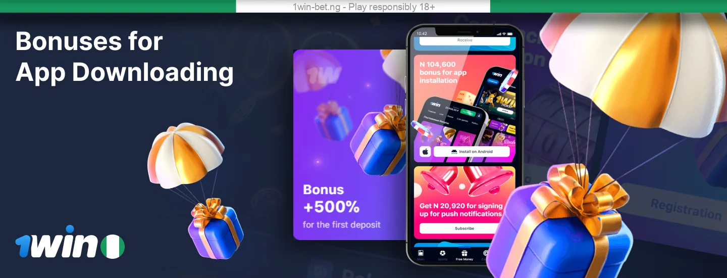 1win Nigeria app bonuses