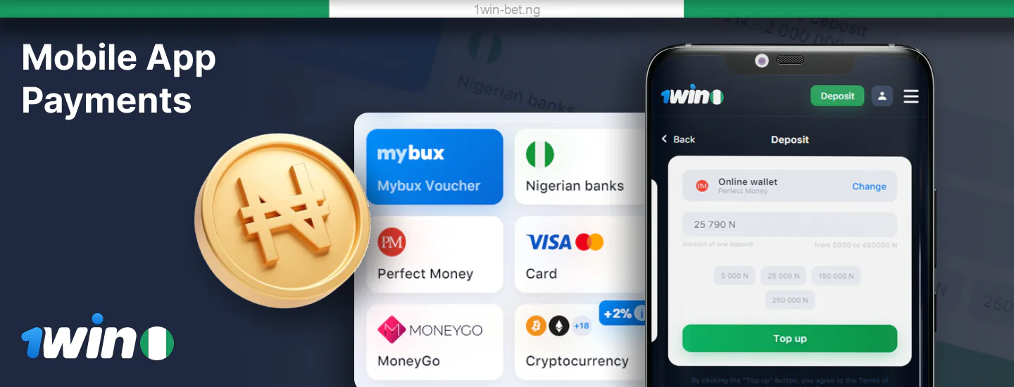 Payments in the 1win Nigeria Mobile App