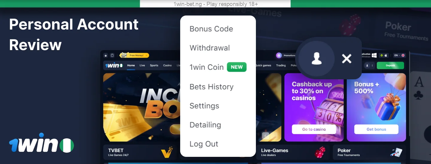1win Nigeria account review